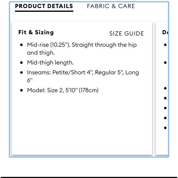 EUC- Banana Republic Mid Thigh Classic Shorts SZ 4 - Picture 11 of 11